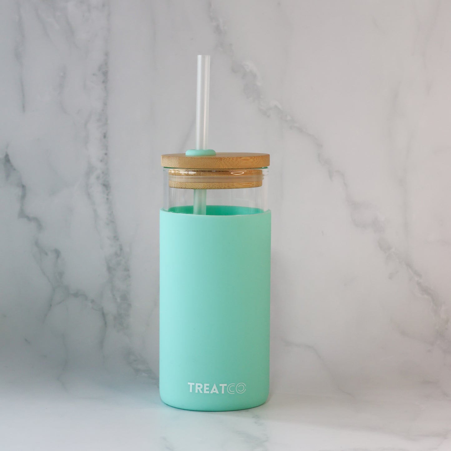 Silicone Sleeve Tumbler - Turquoise