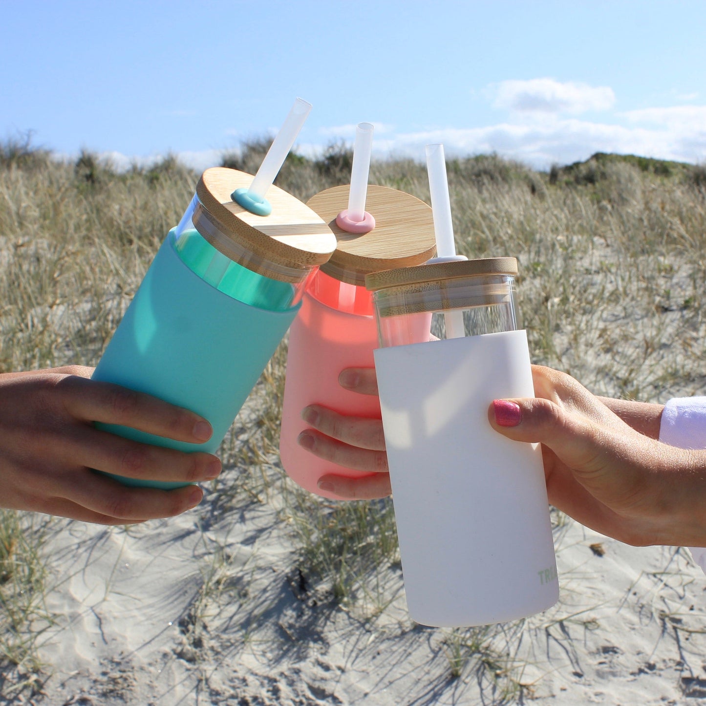 Silicone Sleeve Tumbler - Turquoise