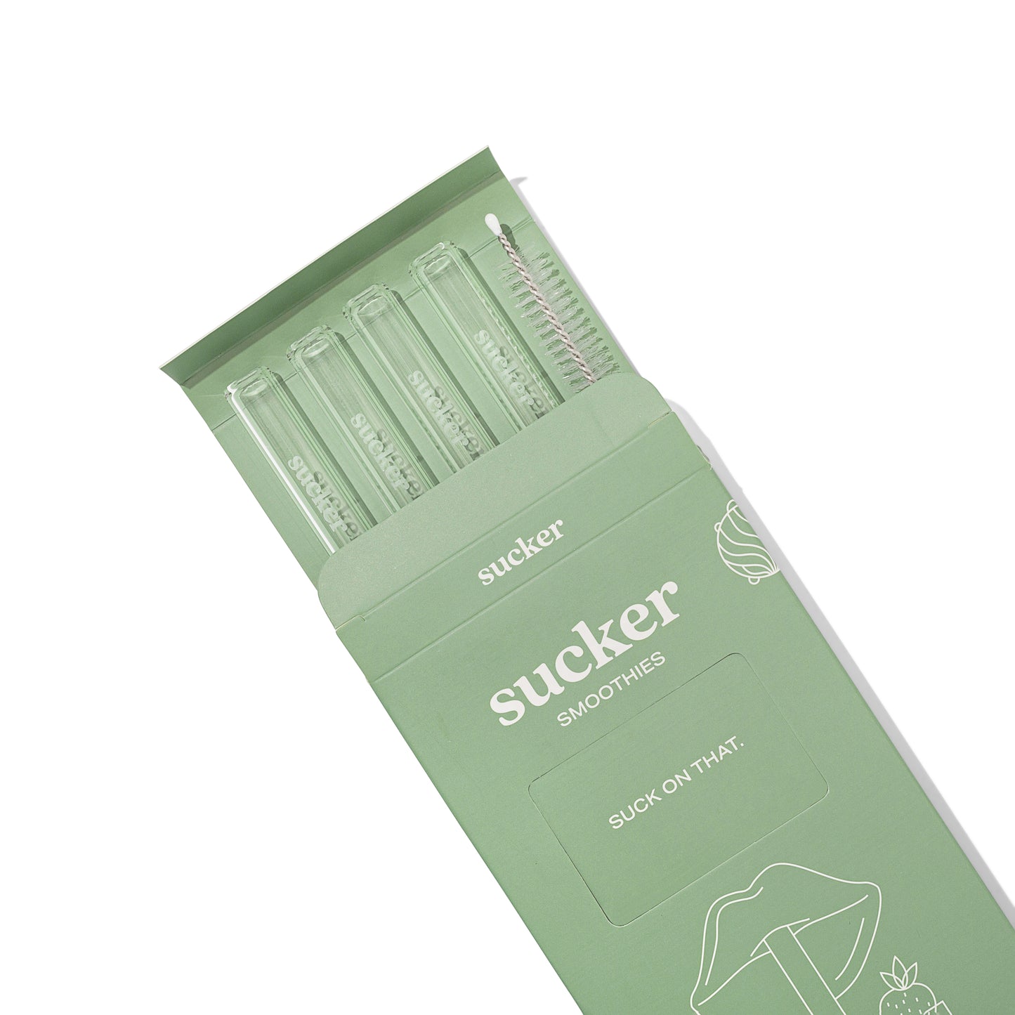 Glass Smoothie Straws - Transparent