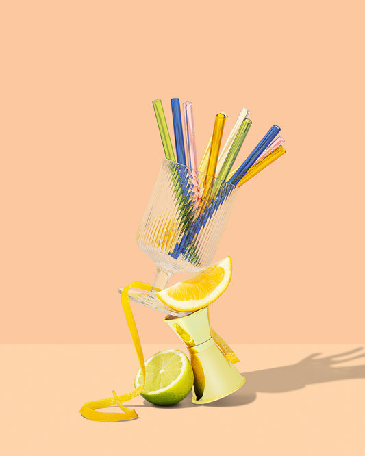 Glass Smoothie Straws - Multi-colour