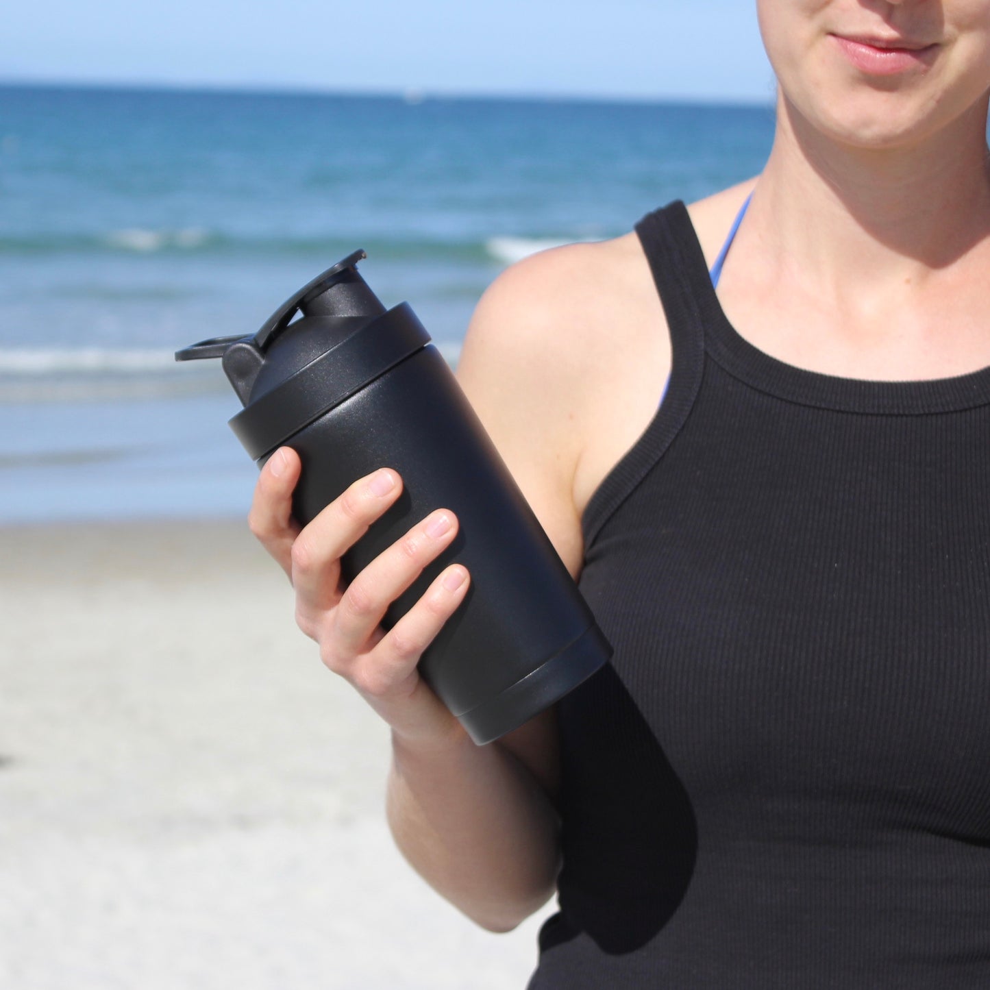 Stainless Steel Protein Shaker - Double-Wall Insulation
