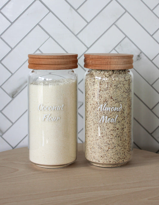 Glass Jar with Wooden Lid - 950ml