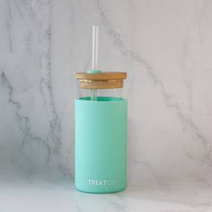 Silicone Sleeve Tumbler - Turquoise