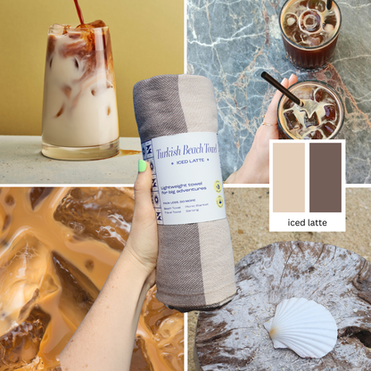 Turkish Beach Towel - Iced Latte