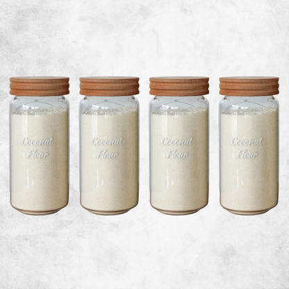 Glass Jar with Wooden Lid - 950ml (VALUE PACK)