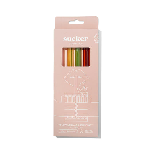 Glass Smoothie Straws - Multi-colour