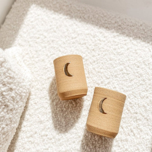 18K Gold Moon Ceramic Tumbler