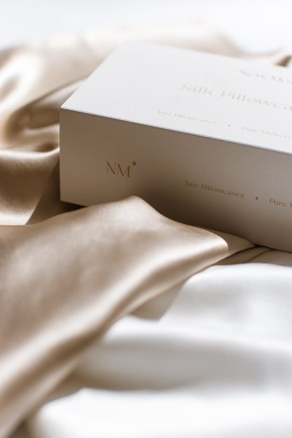 100% Silk Pillow Slip - Set of 2