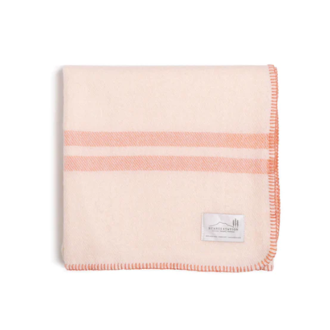 100% Pure Lambs Wool Pink Blanket