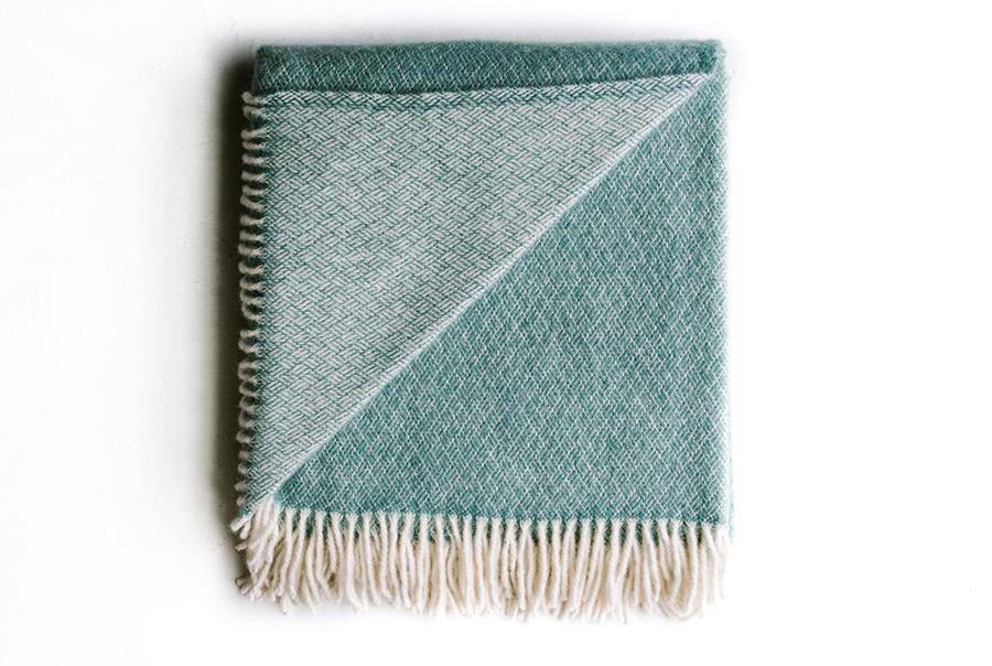 Sage 100% Pure Lambs Wool Throw