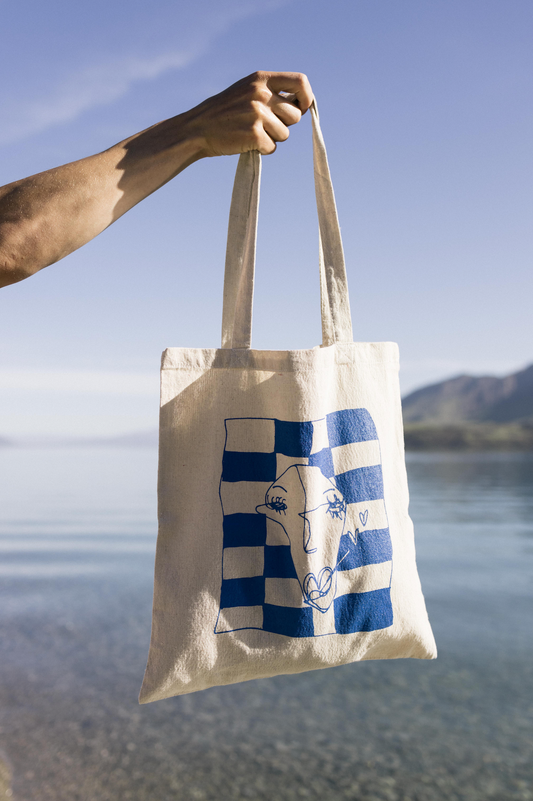 Hemp Tote Bag - Love Buzz