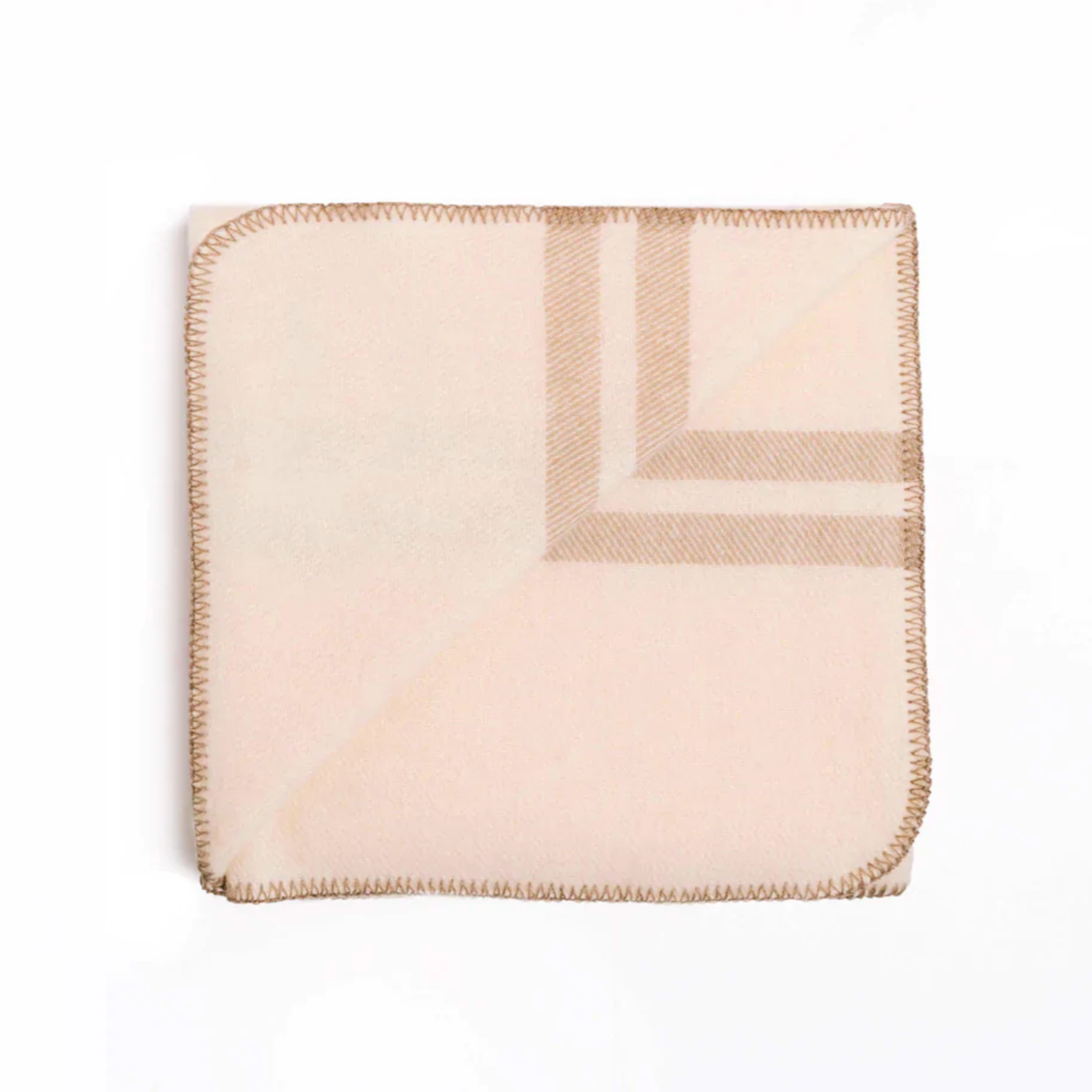 100% Pure Lambs Wool Beige Blanket