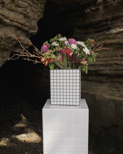 Tiled Flower Vase