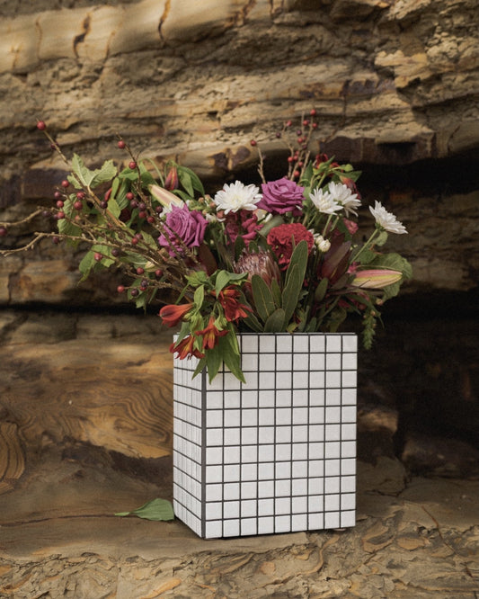 Tiled Flower Vase