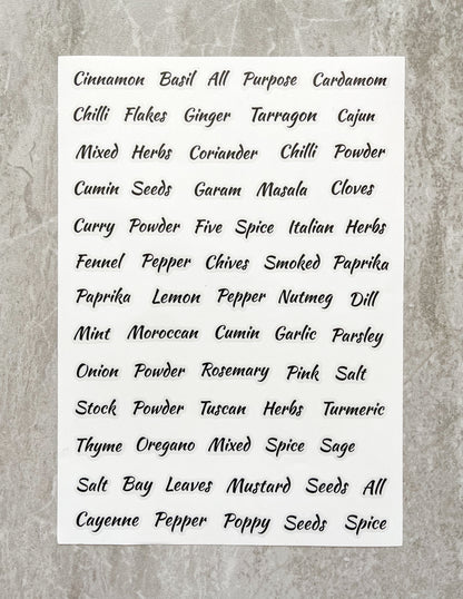 Herb & Spice Labels (67 Labels)