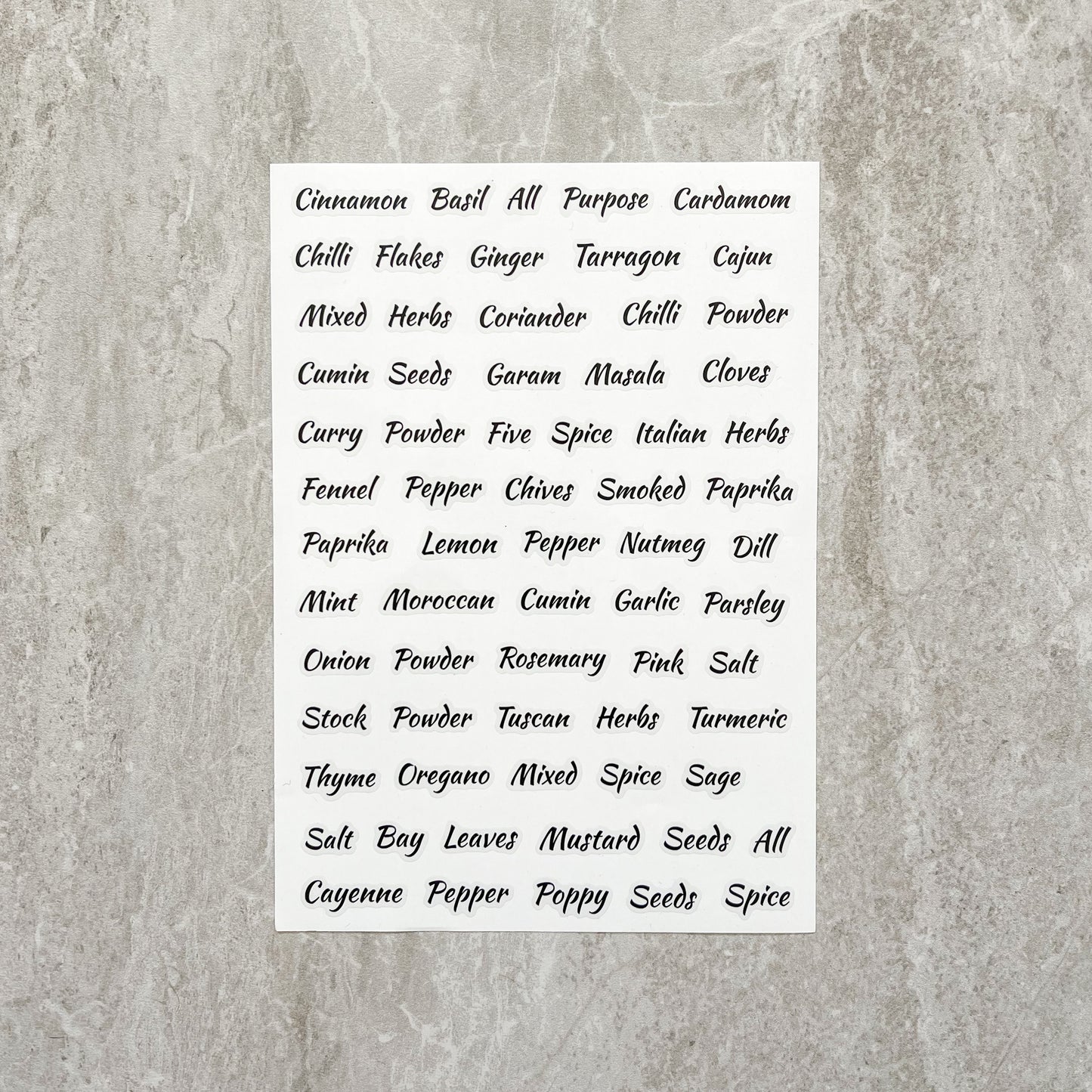Herb & Spice Labels (67 Labels)