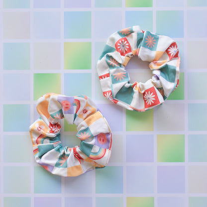 Checkered Scrunchie